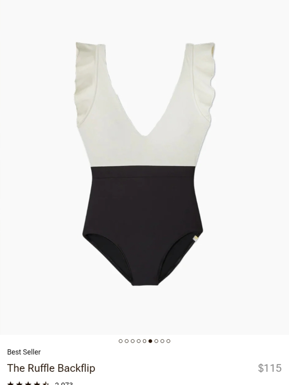 summersalt Black Swimwear with Yellow Gradient Tag